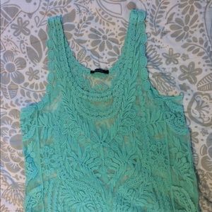 Lacy Turquoise Tank